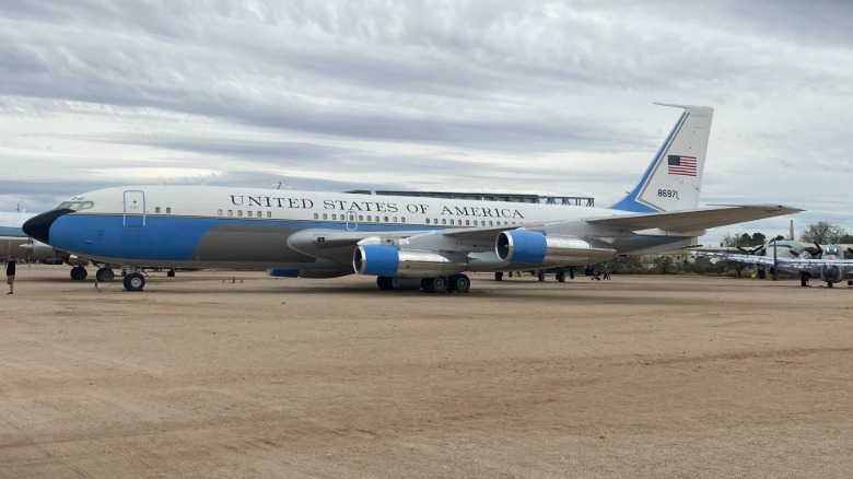 Seitenansicht der Air Force One von JFK, ausgestellt im Pima Air and Space Museum