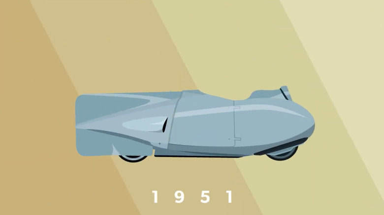 Eine animierte Zeichnung der Vespa Siluro, 