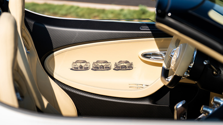 Türverkleidung eines Bugatti W16 Mistral