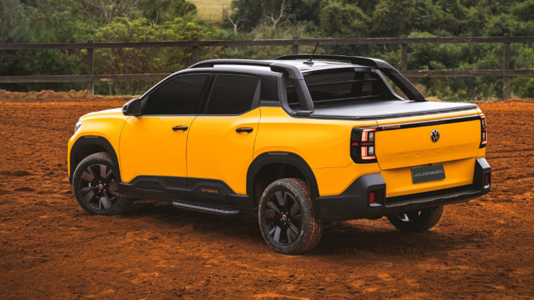Hinten vom Volkswagen Tukan Pickup