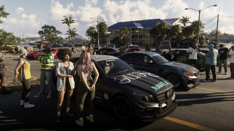 Ein Autotreffen in GTA6.