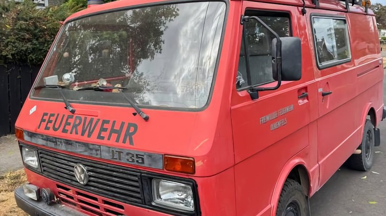 1989 Volkswagen LT35 Wohnmobil, Dreiviertelbild vorne