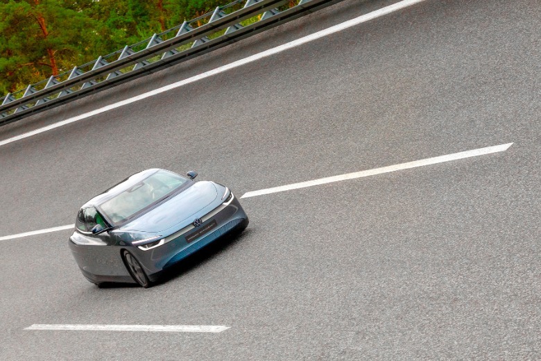 Volkswagen Mission Efficiency Prototyp auf Kurs