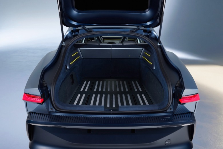 Kofferraum des Volkswagen Mission Efficiency Prototyps