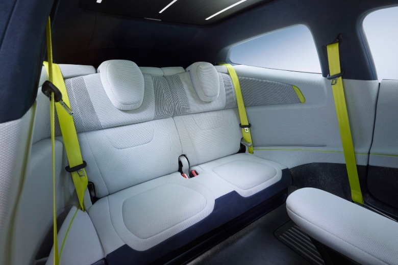 Rücksitze des Volkswagen Mission Efficiency Prototyps
