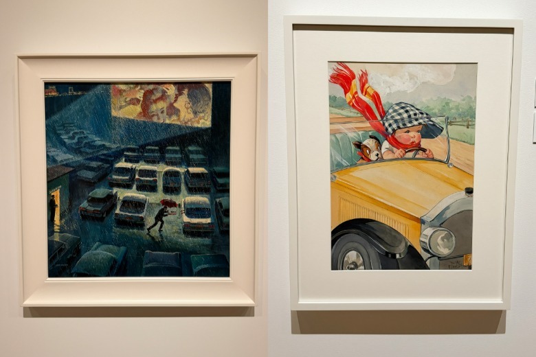 Gemälde von Charles Twelvetrees und John Philip Falter im Lucas Museum of Narrative Art