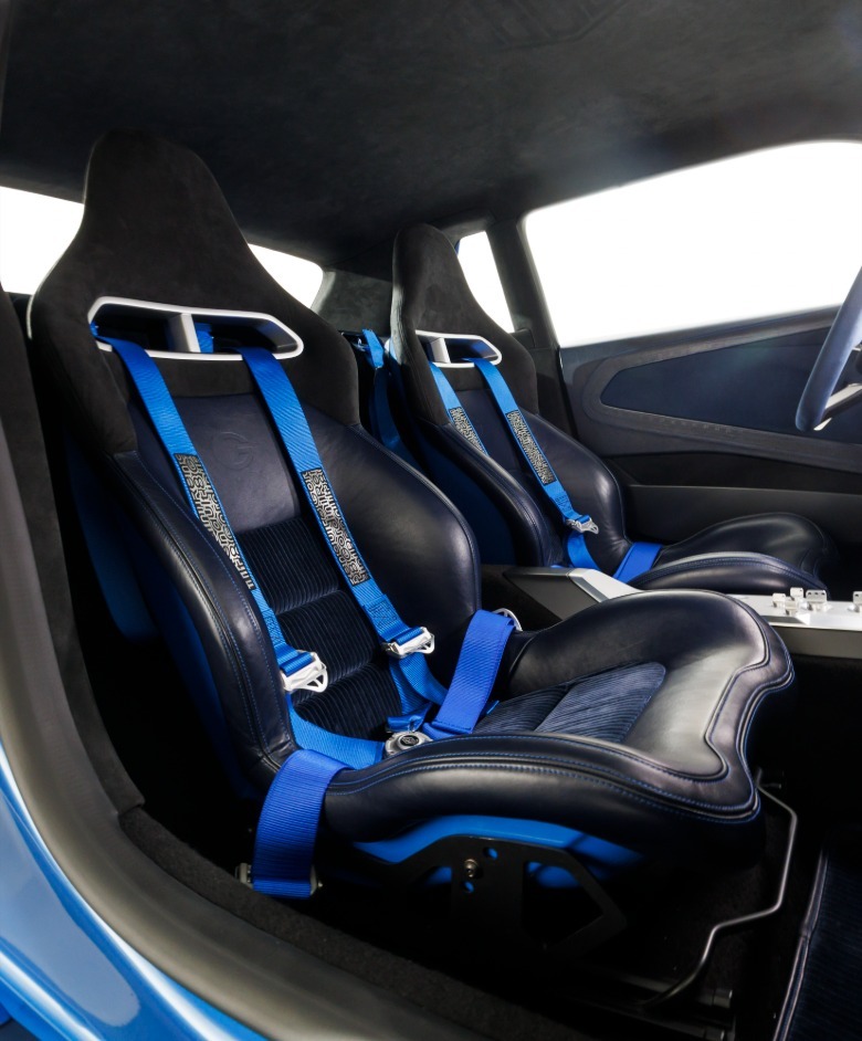Vordersitze des Renault 8 Gordini Concept
