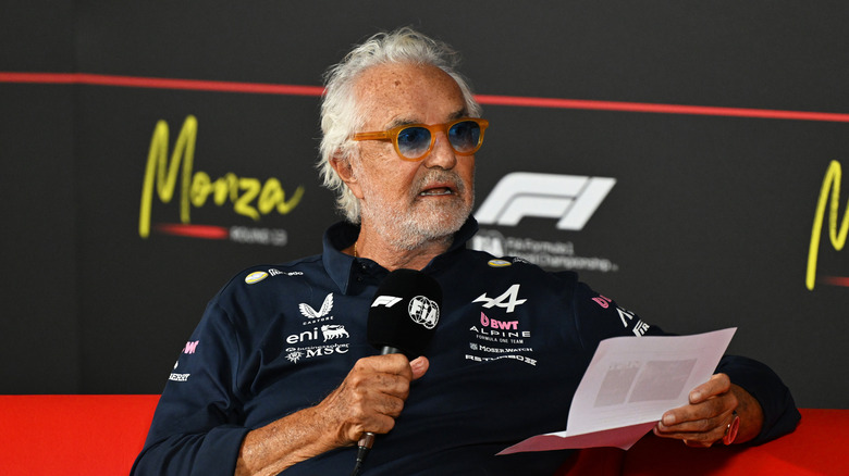 Flavio Briatore, Executive Advisor von Alpine F1 beim Training vor dem F1 Grand Prix von Italien im Autodromo Nazionale Monza am 04. September 2026 in Monza, Italien.