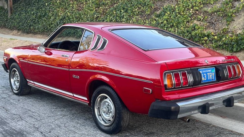 1976 Toyota Celica GT Liftback Dreiviertelbild von hinten