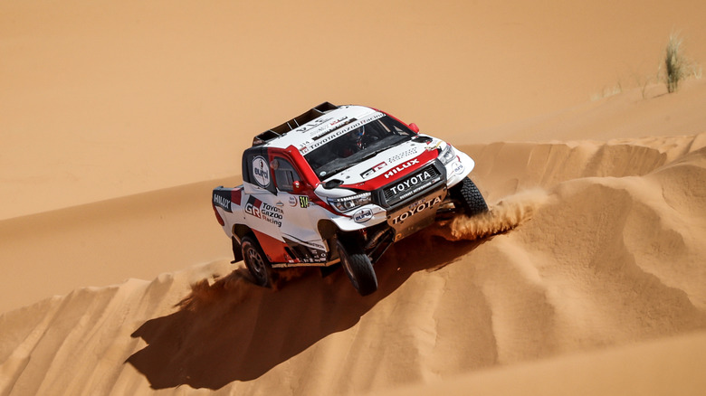 FIA Cross Country Rally World Cup. Rallye du Maroc, zur Vorbereitung der Dakar 2020. Fernando Alonso und der Beifahrer Marc Coma, Spanien, Toyota.