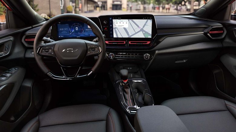 Eine Totalaufnahme des Armaturenbretts im Chevrolet Trax 2027