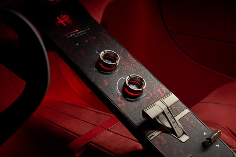 Mittelkonsole des Alfa Romeo Cuorerosso-Konzepts