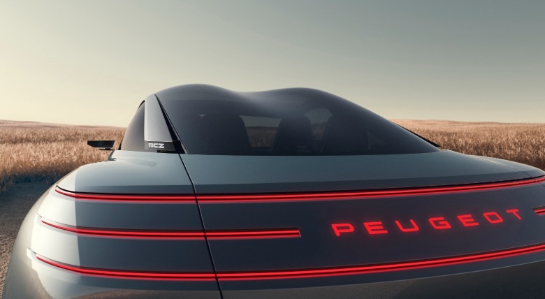 Heck des Peugeot RCZ Vision