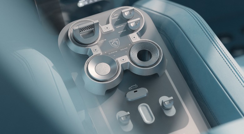 Mittelkonsole des Peugeot RCZ Vision-Konzepts