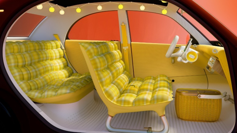 Innenraum des Citroën 2 CV-Konzepts