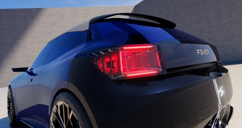 Rücklichtdetail am DS F3VER-Konzept