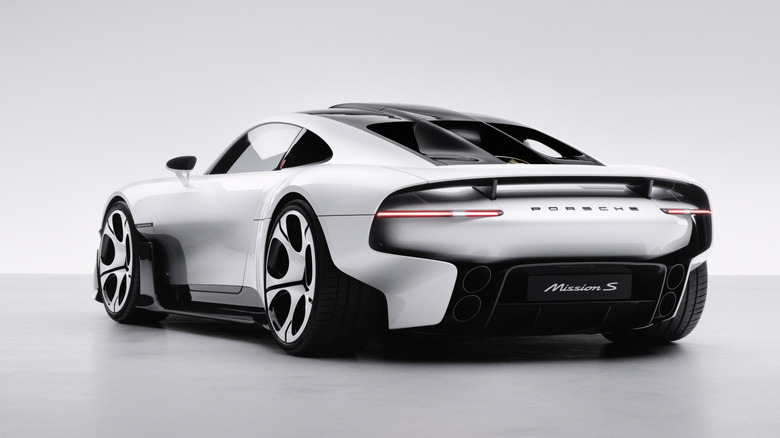 3/4-Hinteransicht des Porsche Mission S-Konzepts