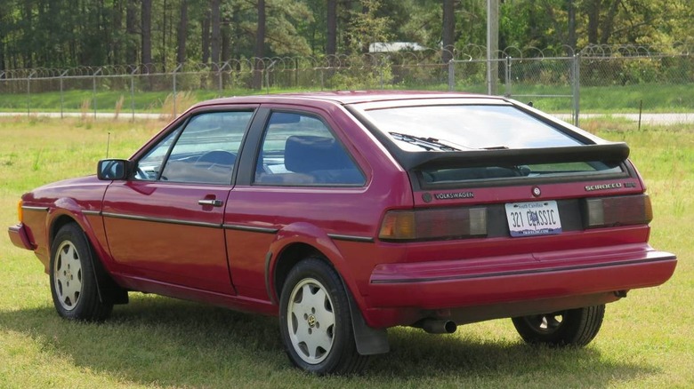 1985 Volkswagen Scirocco 16V Dreiviertelbild hinten