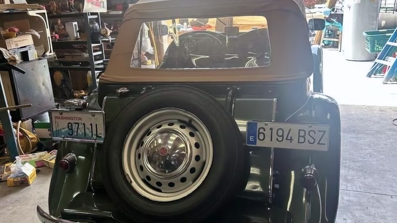1953 MG TD Ersatzreifenbild