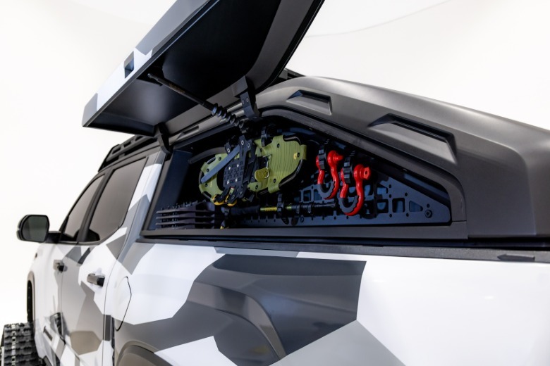 Detailaufnahme des Toyota Tundra Snowhunter-Konzepts.