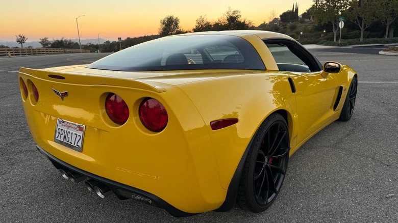2007 Chevrolet Corvette Z06 Dreiviertelbild von hinten